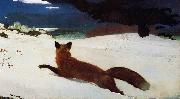 Winslow Homer The Fox Hunt Spain oil painting artist
